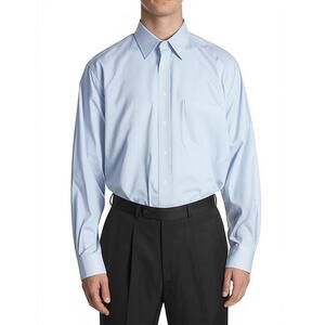 Brooks Brothers Mens Dress Shirt 17½-33 Light Blue Traditional Non-Iron